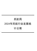 民航局2024年民航行业发展统计公报